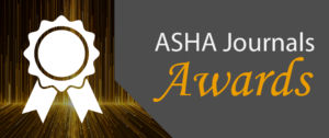 2018 ASHA Journals Awards