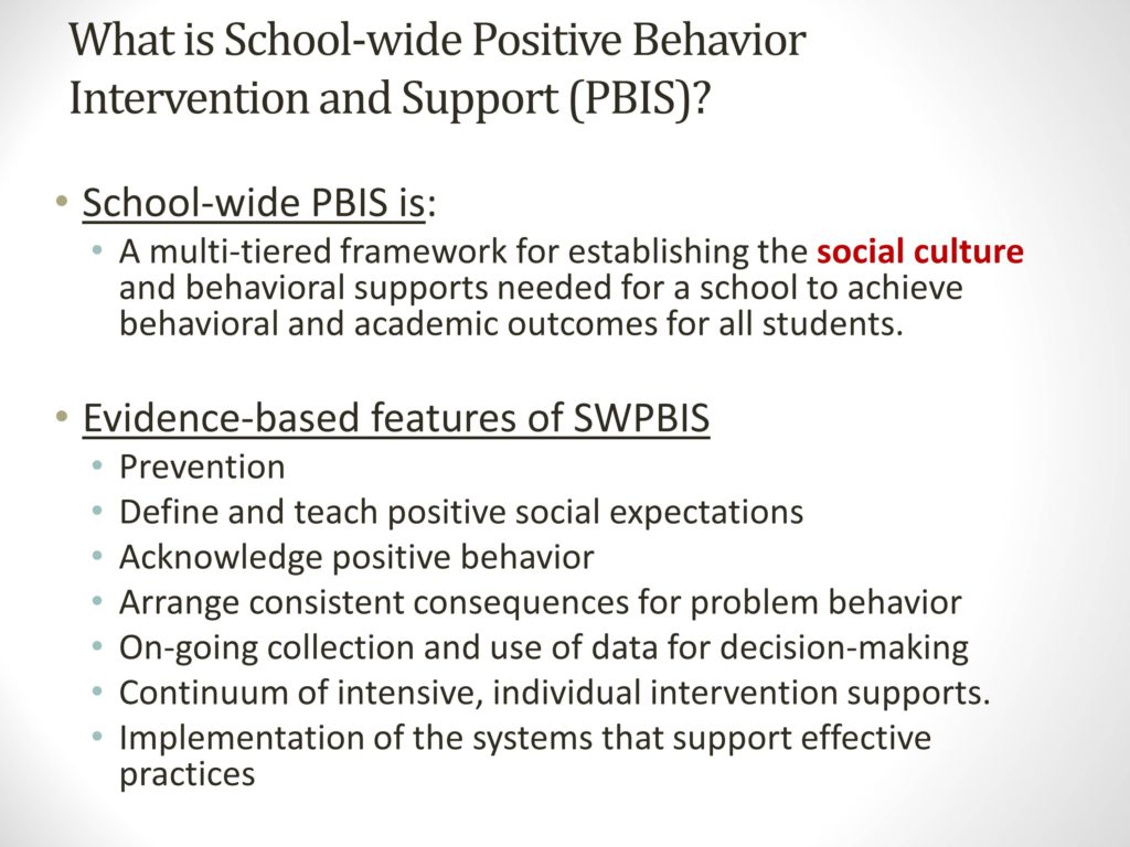 Evidence-Based Behavior