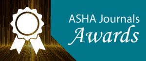 2019 ASHA Journals Awards
